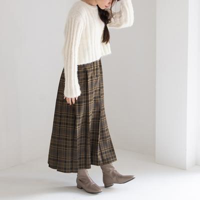 バックファスナーストレッチショートブーツ