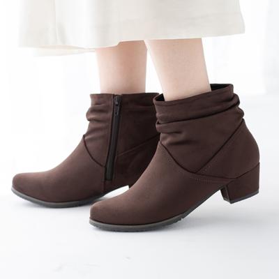 スエードルーズショートブーツ